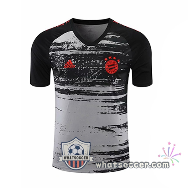 Bayern Munich Gray Black Training T-Shirts 2020-2021