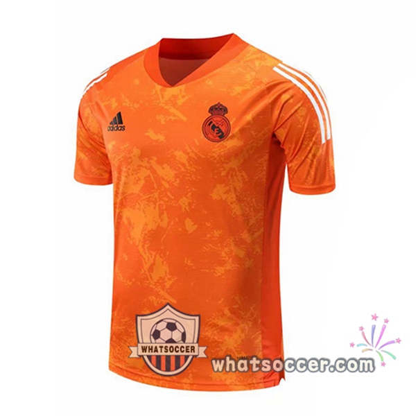 Real Madrid Orange Training T-Shirts 2020-2021