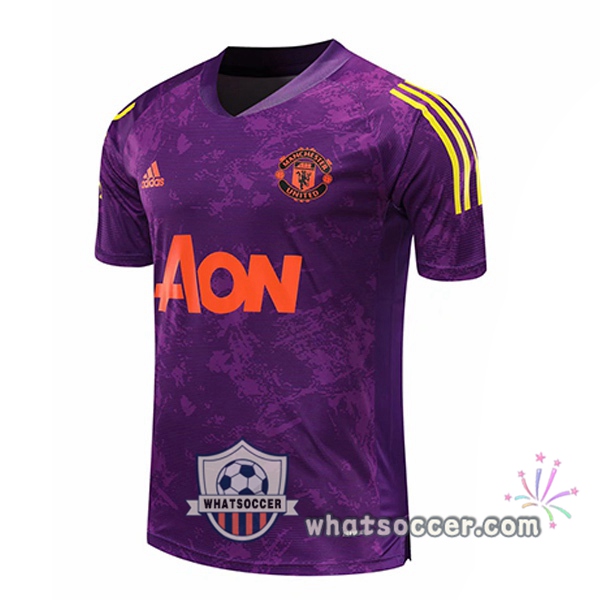 Manchester United Purple Training T-Shirts 2020-2021