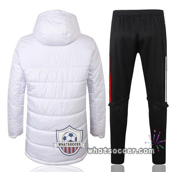 Bayern Munich White Soccer Down Jacket + Pants 2020-2021