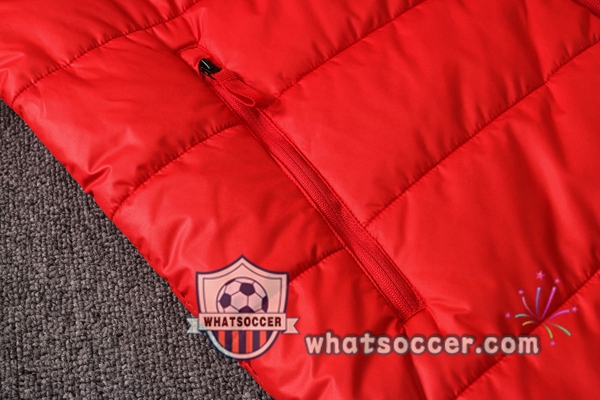 Real Madrid Red Soccer Down Jacket + Pants 2020-2021
