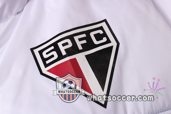 Sao Paulo FC White Soccer Down Jacket + Pants 2020-2021