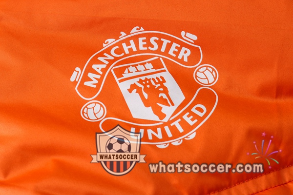 Manchester United Orange Soccer Down Jacket + Pants 2020-2021