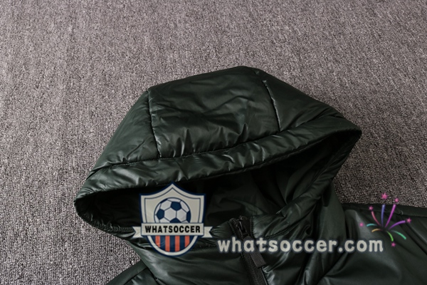 Manchester United Green Soccer Down Jacket + Pants 2020-2021