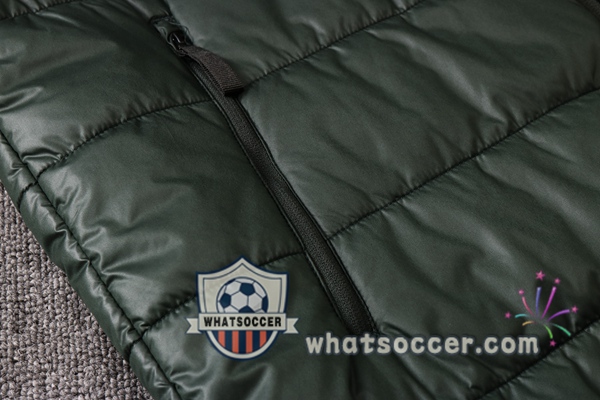 Manchester United Green Soccer Down Jacket + Pants 2020-2021
