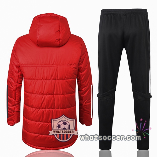 Sao Paulo FC Red Soccer Down Jacket + Pants 2020-2021