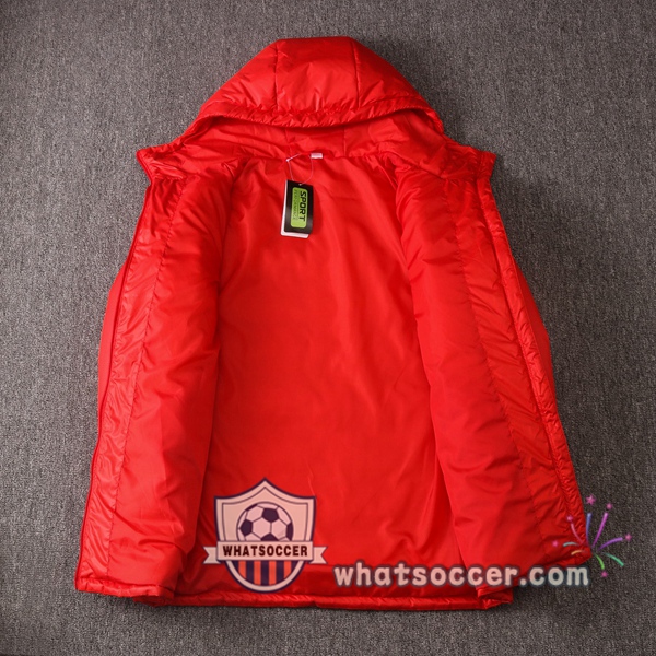 Sao Paulo FC Red Soccer Down Jacket + Pants 2020-2021