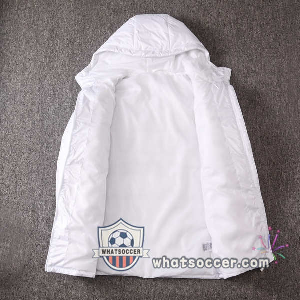 Manchester United White Soccer Down Jacket + Pants 2020-2021