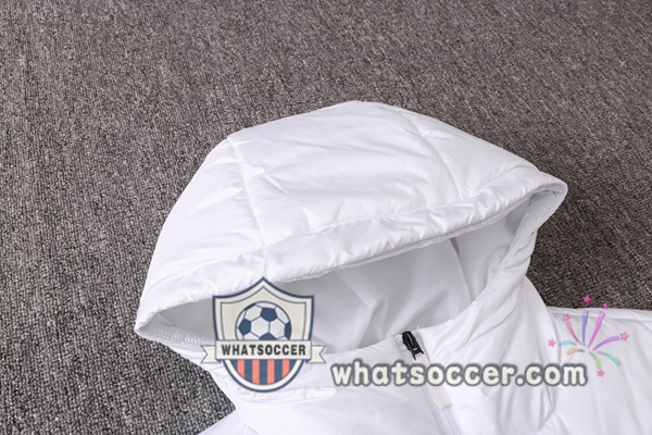 Manchester United White Soccer Down Jacket + Pants 2020-2021