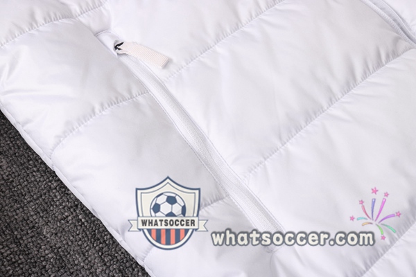 Manchester United White Soccer Down Jacket + Pants 2020-2021