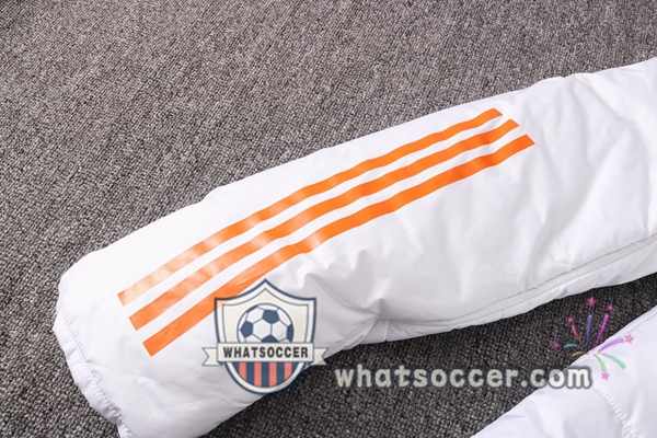 Manchester United White Soccer Down Jacket + Pants 2020-2021