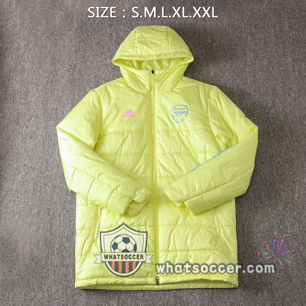 Arsenal Yellow Soccer Down Jacket + Pants 2020-2021