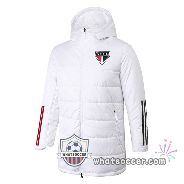 Sao Paulo FC White Soccer Down Jacket 2020-2021