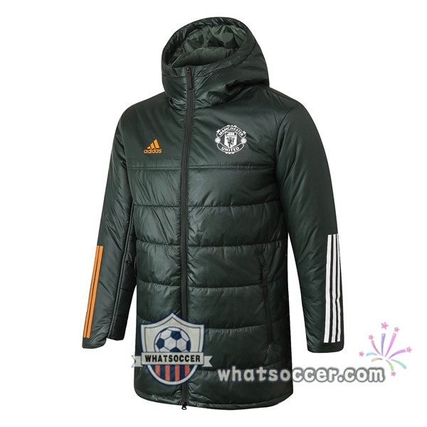 Manchester United Green Soccer Down Jacket 2020-2021