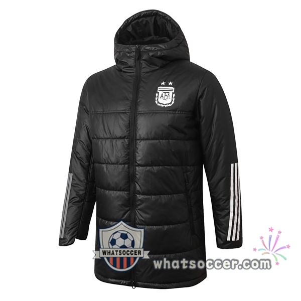 Argentina Black Soccer Down Jacket 2020-2021