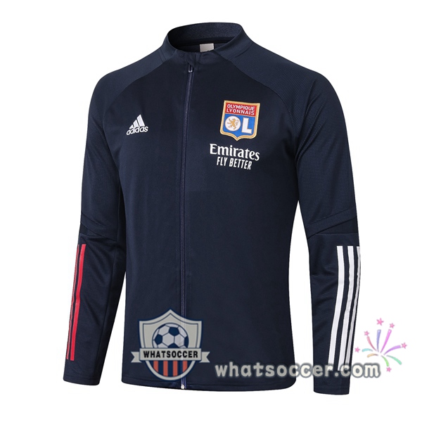 Olympique Lyonnais Blue Royal Soccer Jacket 2020-2021