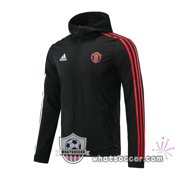 Manchester United Black Windbreaker 2020-2021