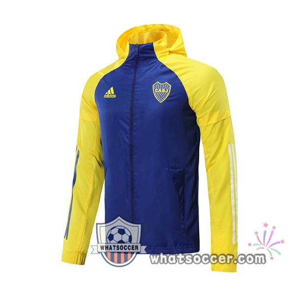 Boca Juniors Blue Royal Yellow Windbreaker 2020-2021
