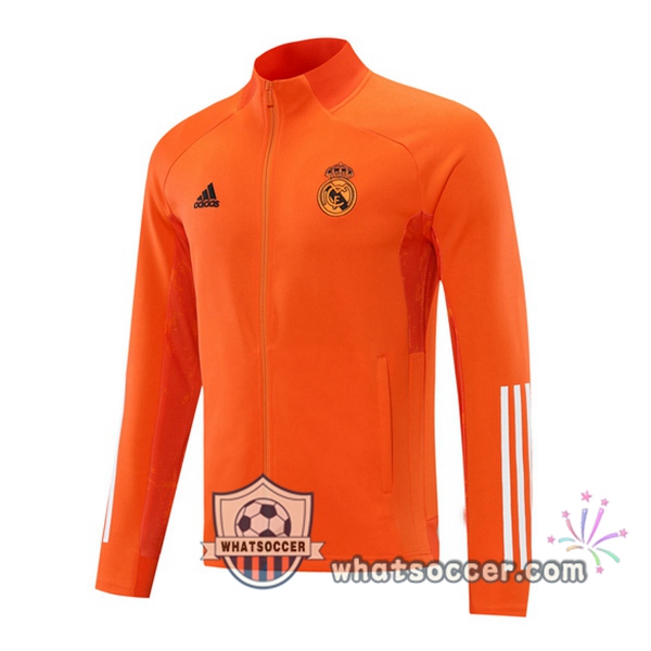 Real Madrid Orange Soccer Jacket 2020-2021