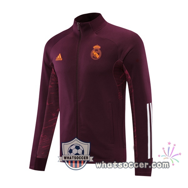 Real Madrid Red Soccer Jacket 2020-2021