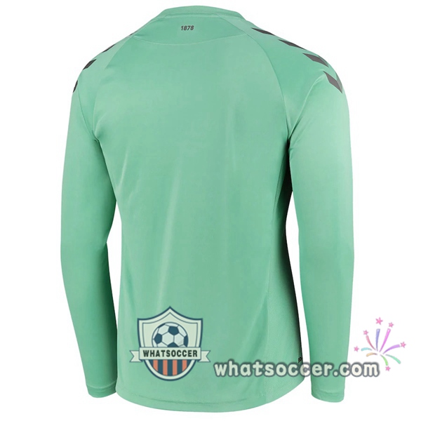 Everton Third Soccer Jerseys Long Sleeve Green 2020-2021