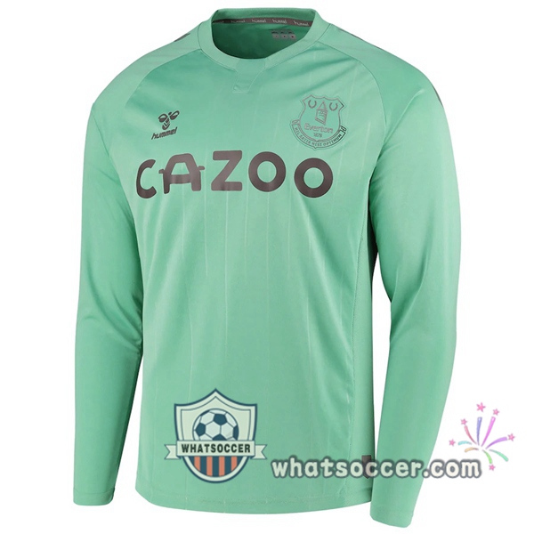 Everton Third Soccer Jerseys Long Sleeve Green 2020-2021