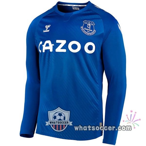 Everton Home Soccer Jerseys Long Sleeve Blue 2020-2021