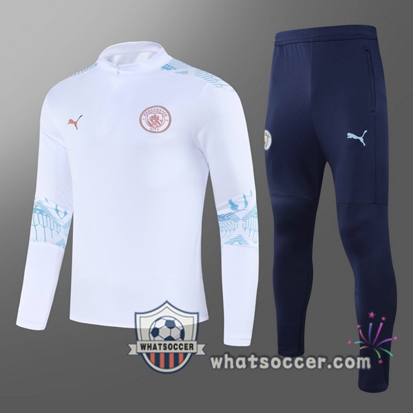 Manchester City Kids Tracksuit White 2020-2021