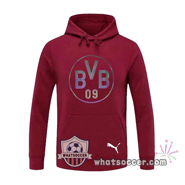 Dortmund BVB Red Hooded Sweater 2020-2021