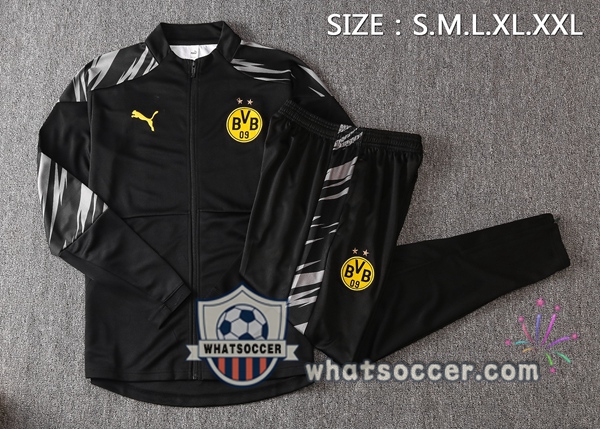 Dortmund BVB Black Training Jacket 2020-2021
