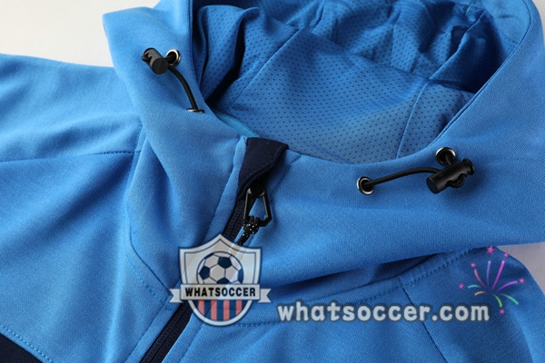 Olympique de Marseille Blue Hooded Jacket 2020-2021