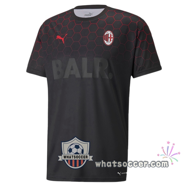 AC Milan PUMA × BALR Black Soccer Jerseys 2020-2021