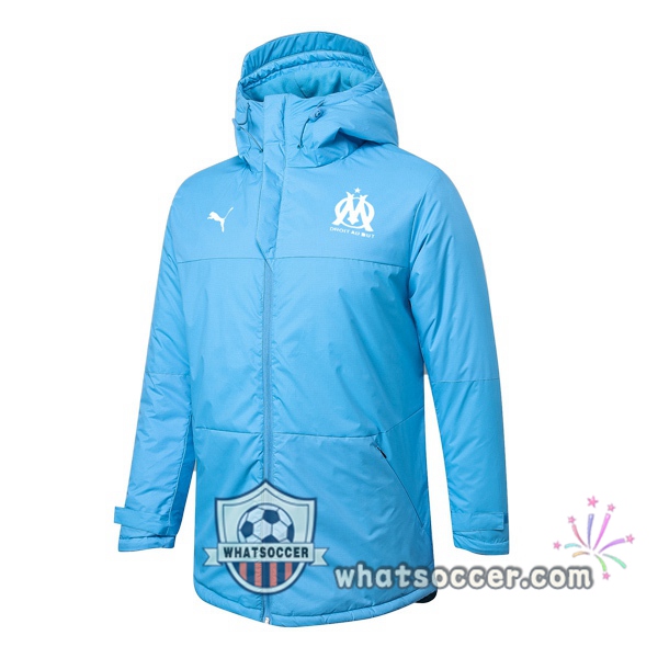 Olympique de Marseille Blue Soccer Down Jacket 2020-2021