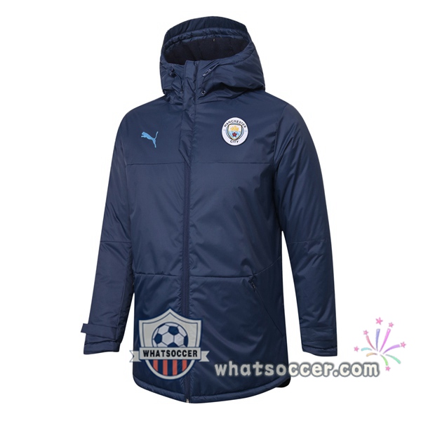 Manchester City Blue Royal Soccer Down Jacket 2020-2021