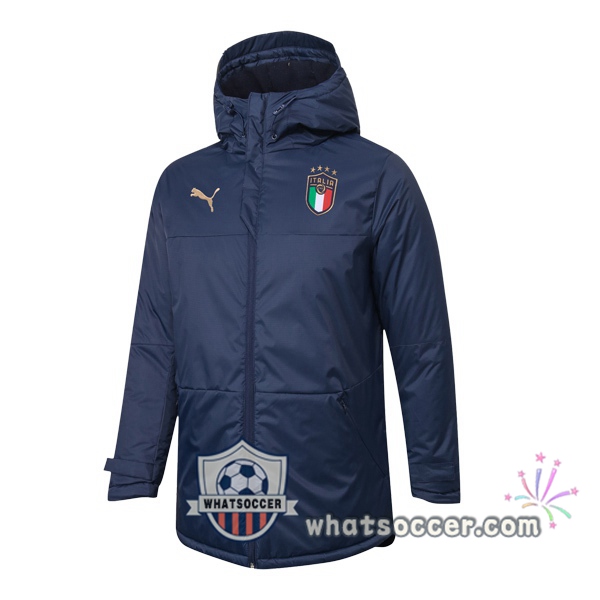 Italy Blue Royal Soccer Down Jacket 2020-2021