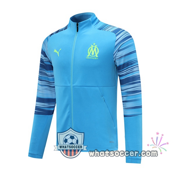 Olympique de Marseille Blue Soccer Jacket 2020-2021
