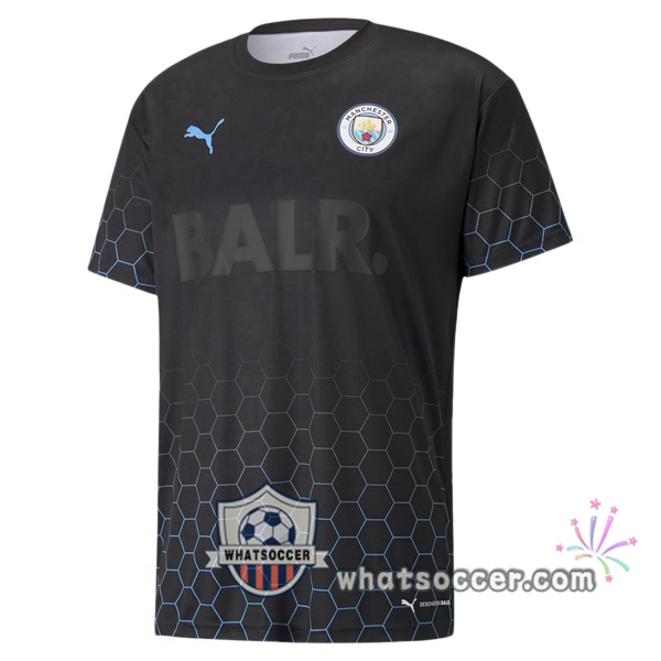 Manchester City PUMA × BALR Black Soccer Jerseys 2020-2021