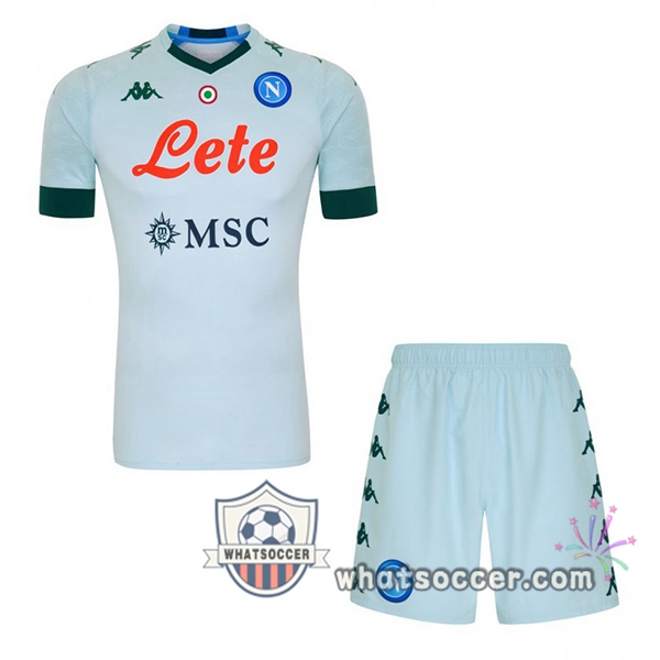 SSC Napoli Kids Away Soccer Jerseys 2020-2021