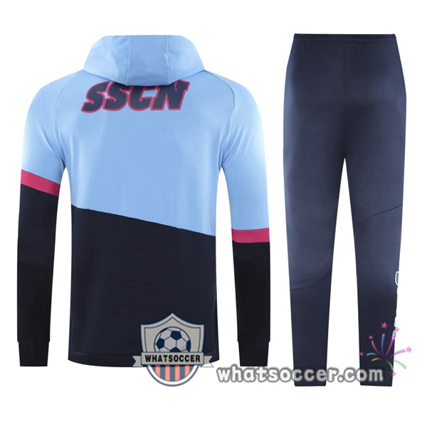 SSC Napoli Blue Hooded Jacket 2020-2021