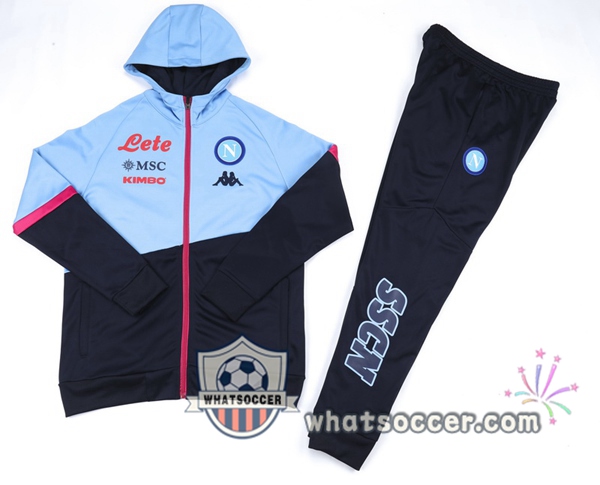 SSC Napoli Blue Hooded Jacket 2020-2021