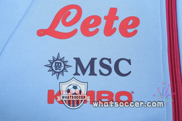 SSC Napoli Blue Hooded Jacket 2020-2021