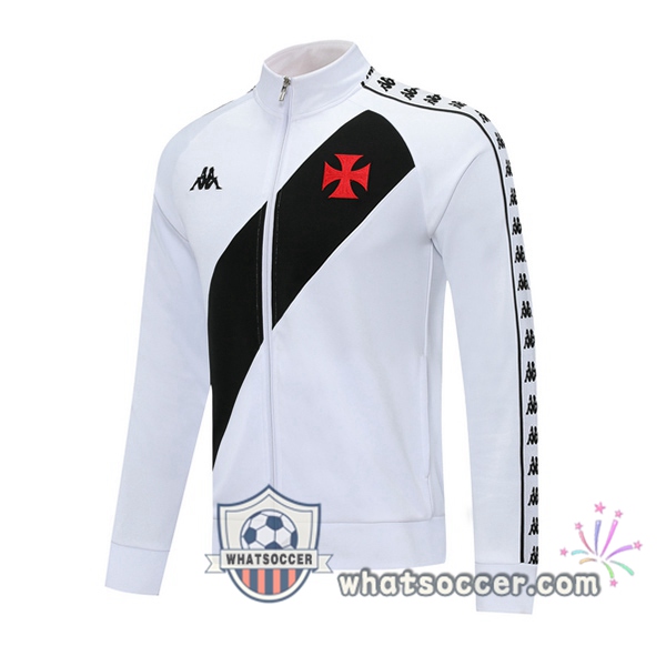 CR Vasco da Gama White Black Soccer Jacket 2020-2021