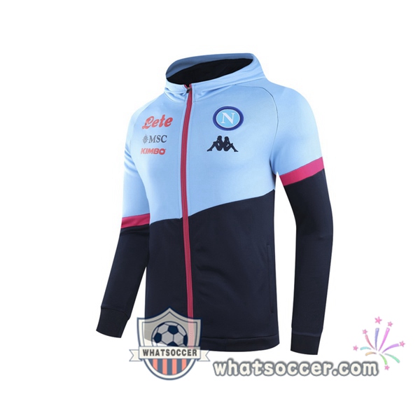 SSC Napoli Blue Hooded Jacket 2020-2021