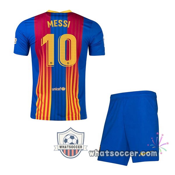 FC Barcelona (MESSI 10) Kids EL CLÁSICO Soccer Jerseys 2020-2021