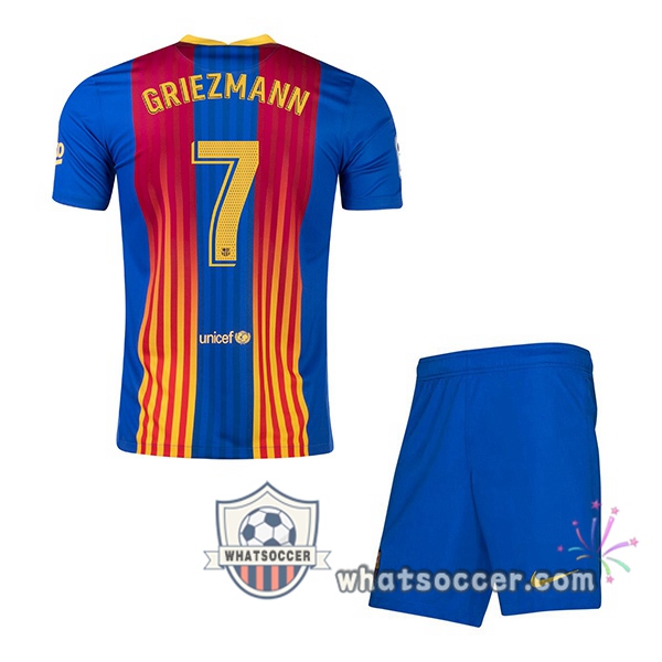 FC Barcelona (GRIEZMANN 7) Kids EL CLÁSICO Soccer Jerseys 2020-2021
