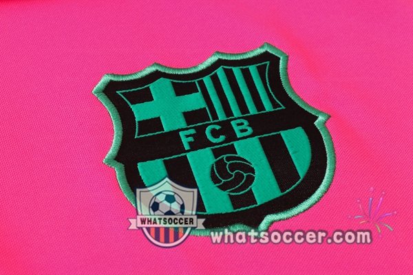 Training Polo Set FC Barcelona + Pants Rose Black Green 2020-2021