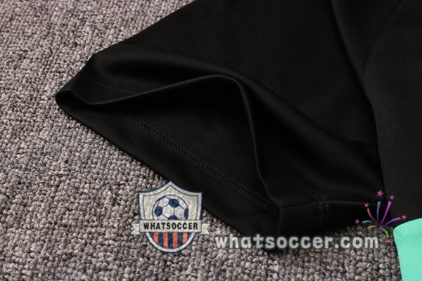 Training Polo Set FC Liverpool + Pants Black Green White 2020-2021