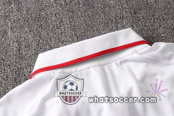 Training Polo Set FC Liverpool + Pants White Red 2020-2021