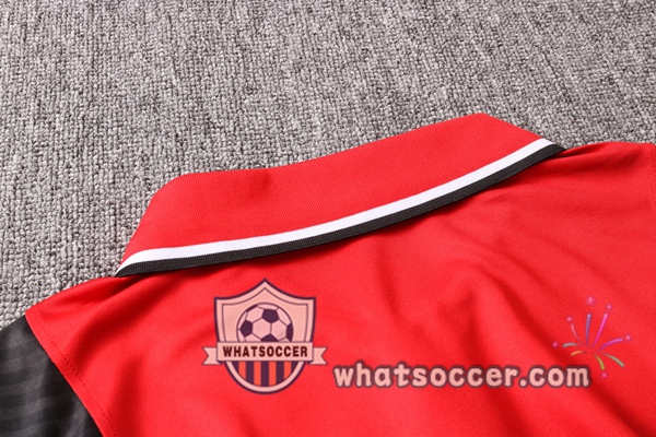 Training Polo Set FC Liverpool + Pants Red Black 2020-2021