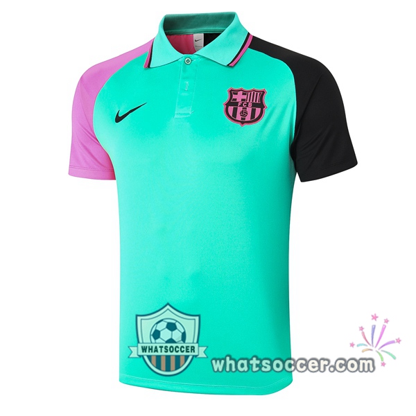Training Polo FC Barcelona Green Rose Black 2020-2021
